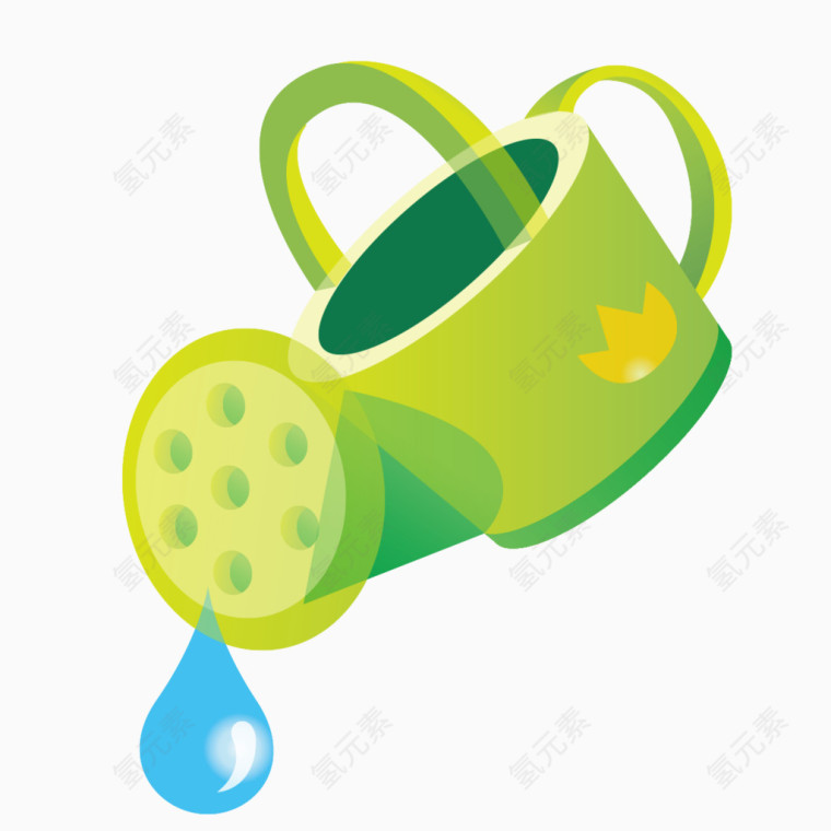 绿色浇水壶