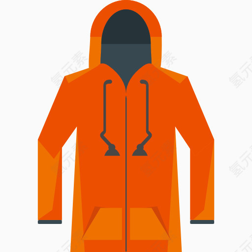 一件橙色的男士外套