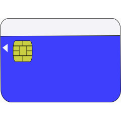 存储卡卡片蓝色智能