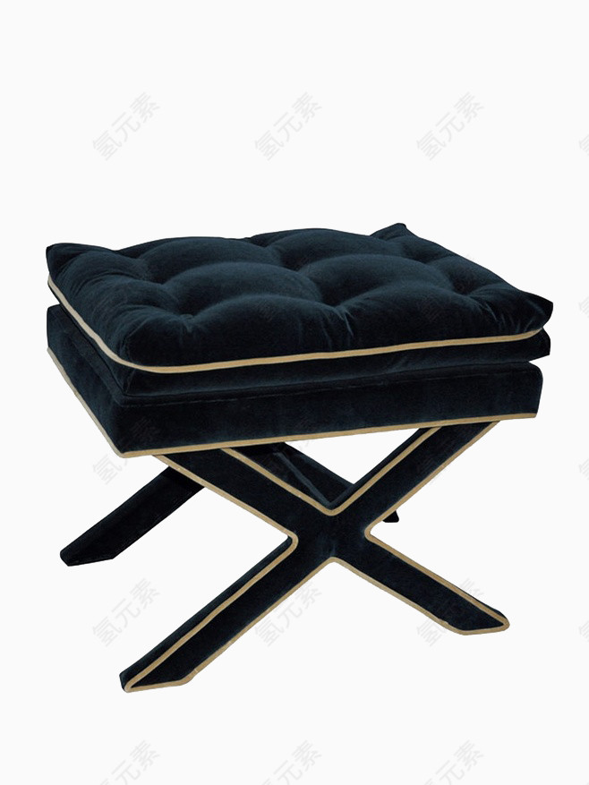 黑色软垫凳子