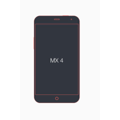 MX4手机线框效果