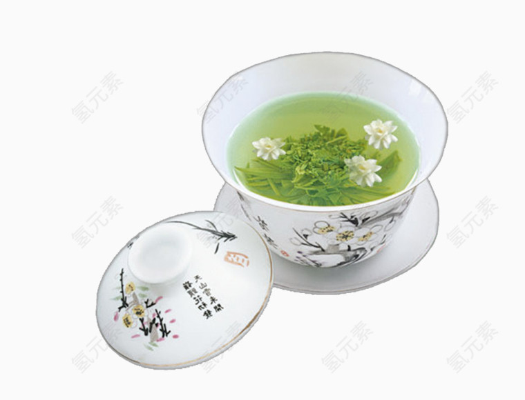 泡好的茉莉花茶