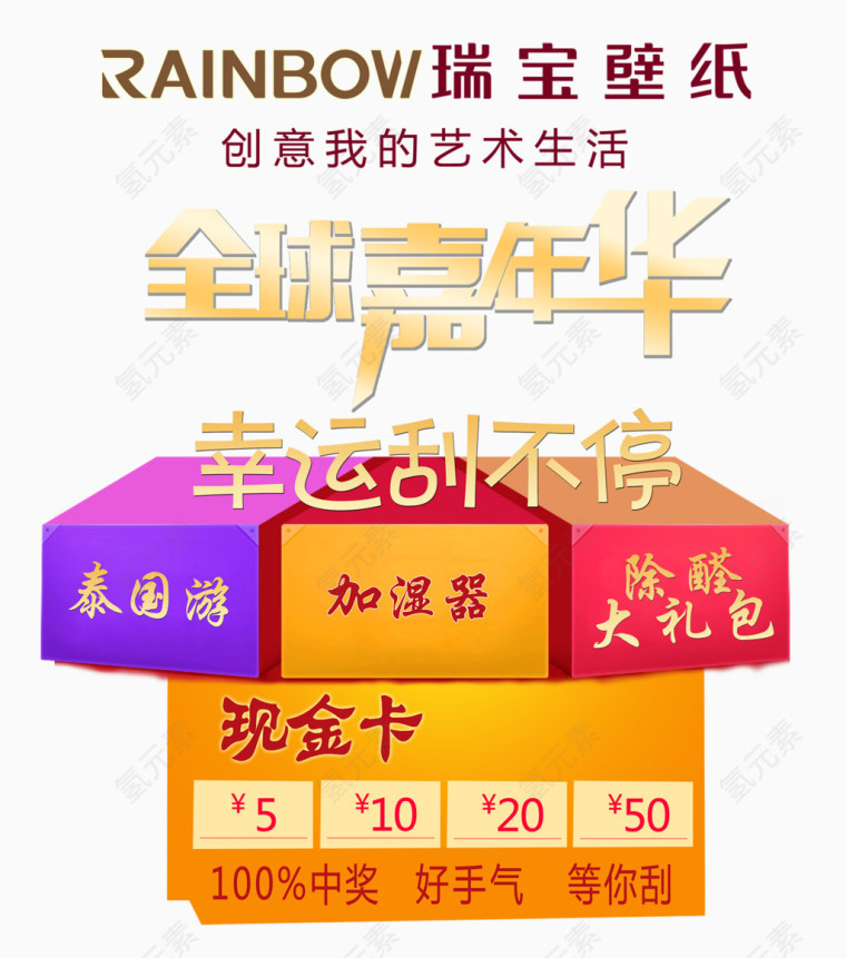 全球嘉年华幸运刮不停海报