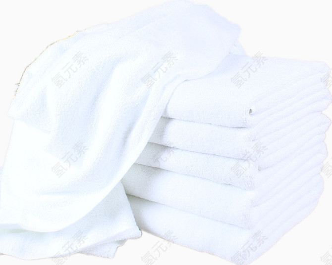 几条洁白的毛巾