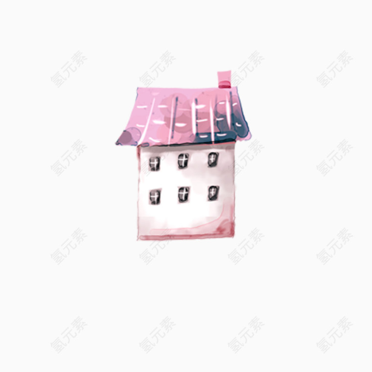 浪漫粉色房屋
