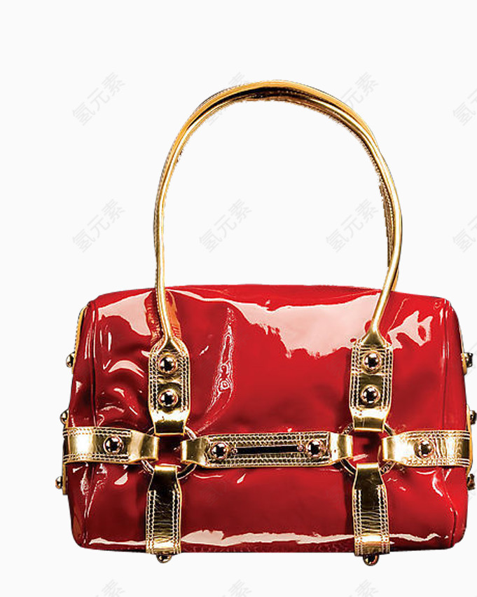 红皮手提包