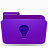 紫色的帮助文件夹图标