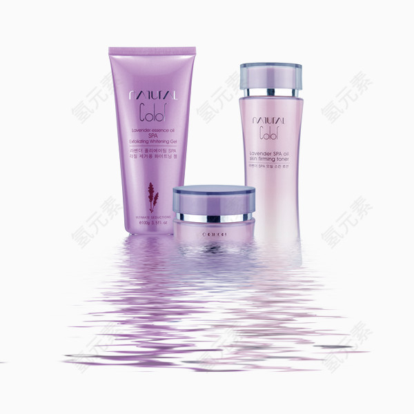 紫色美容化妆品产品