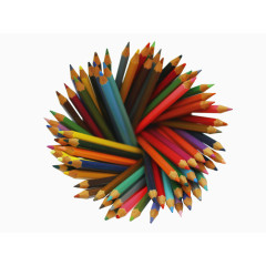 彩色铅笔摆设