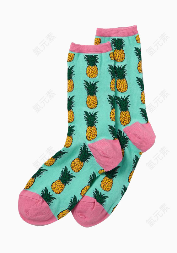 一双菠萝袜子