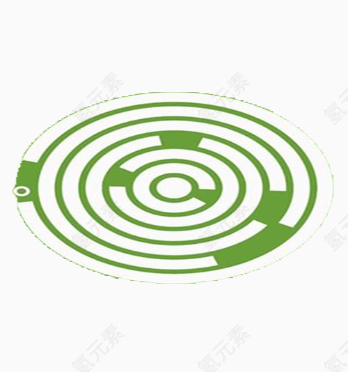 绿色漩涡圆盘