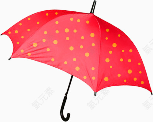 雨天红色伞