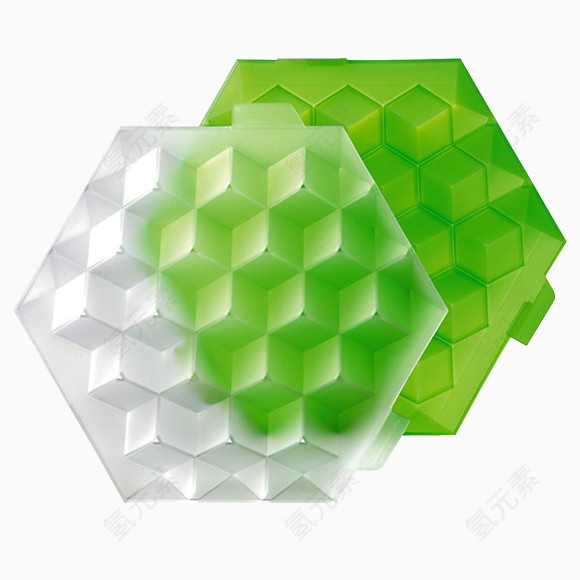 绿色塑料蜂窝状模板