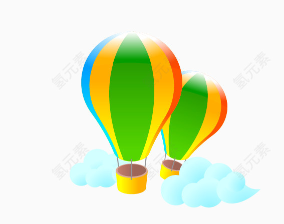 彩色天空大气球