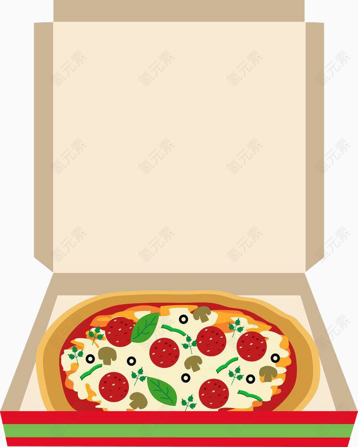 盒装披萨