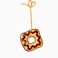 绳拴 黄色 口型饼干