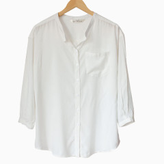 时尚流行简约白色衬衫