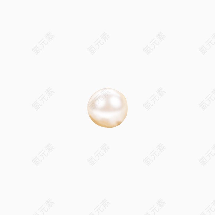 一个白色珍珠