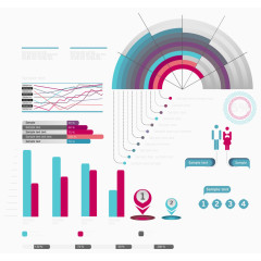 多种商业图表分析合集矢量