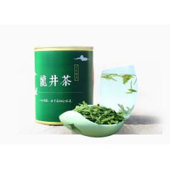 西湖龙井茶罐茶杯图案