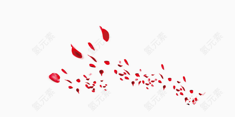 漂浮的红色花瓣