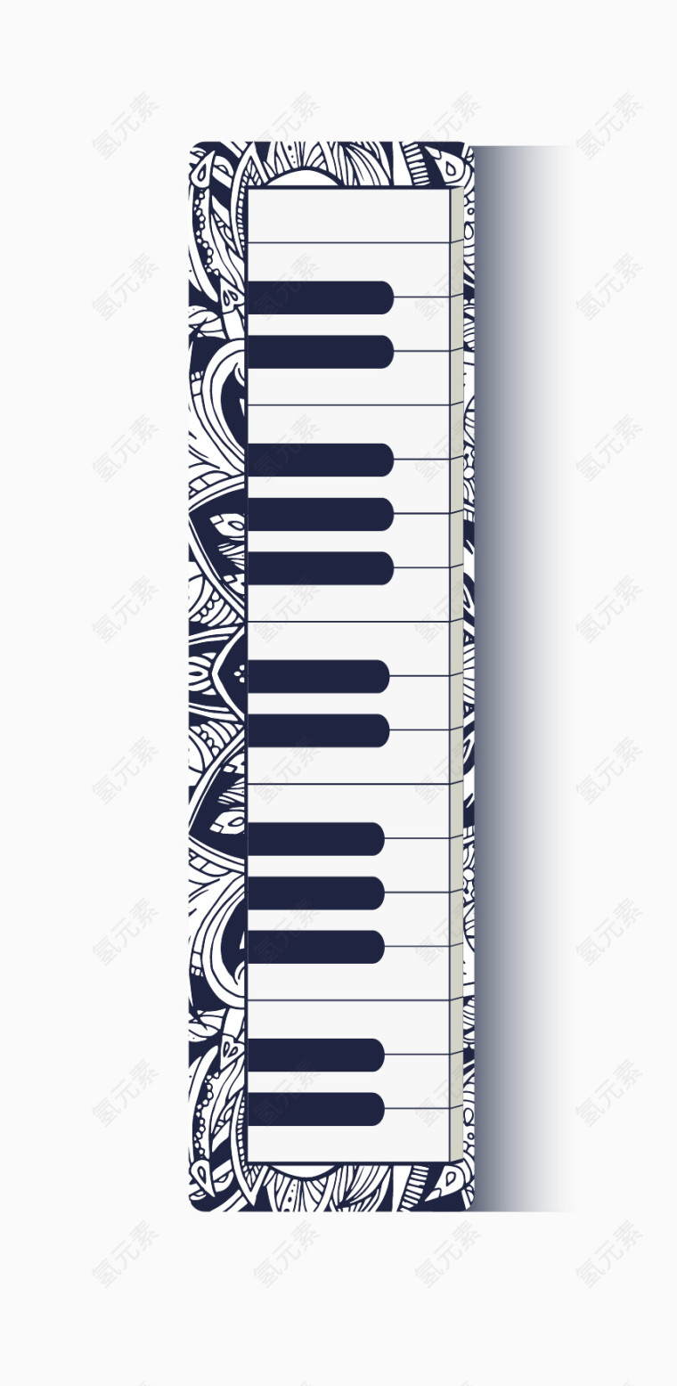 矢量创意钢琴键素材