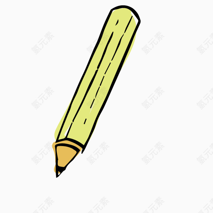 矢量艺术书写铅笔