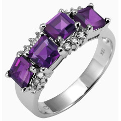 紫罗兰砖石戒指