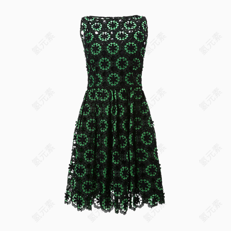 女士绿色连衣裙