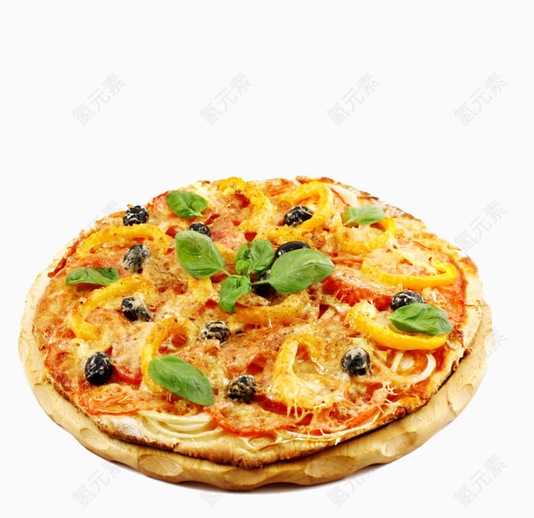 生态健康的披萨