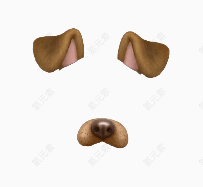 狗耳狗鼻子贴图