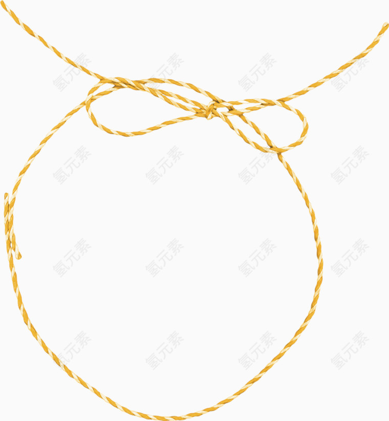 橙色漂亮绳子圆环