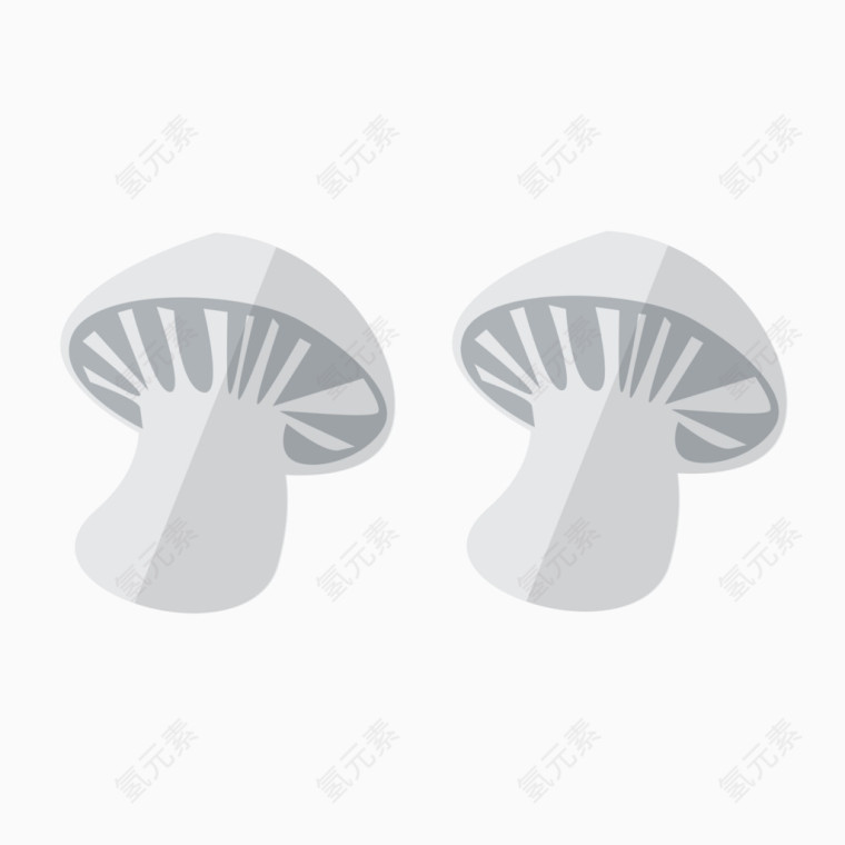 白色的小蘑菇