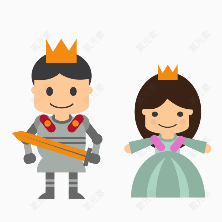 矢量王子与公主