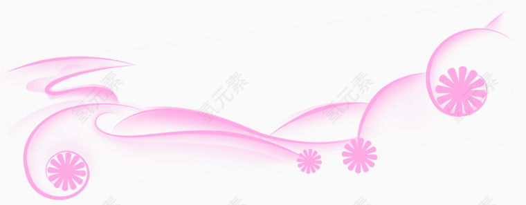 粉色光效线条素材