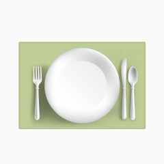 白色的餐具图像