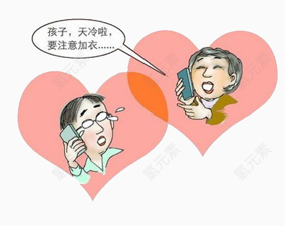 妈妈打电话暖心图