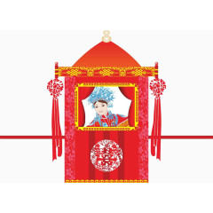 中国古代红色经典花轿