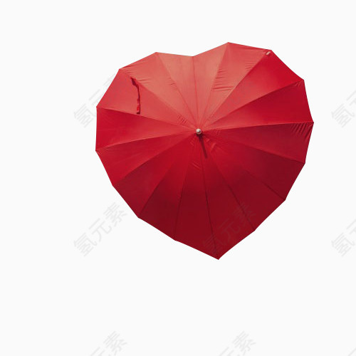 红色时尚心型太阳伞雨伞