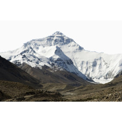 雪山角下自然风景图片