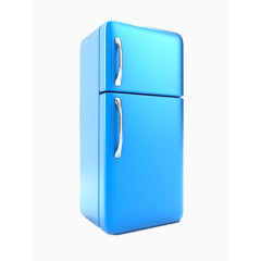 蓝色冰箱