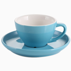 蓝色杯碟咖啡杯碟子