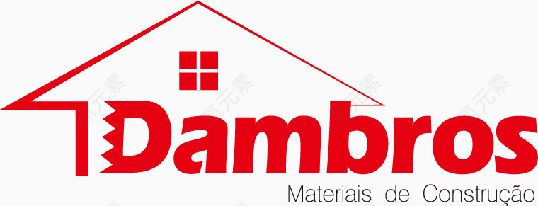 红色房屋矢量logo设计素材