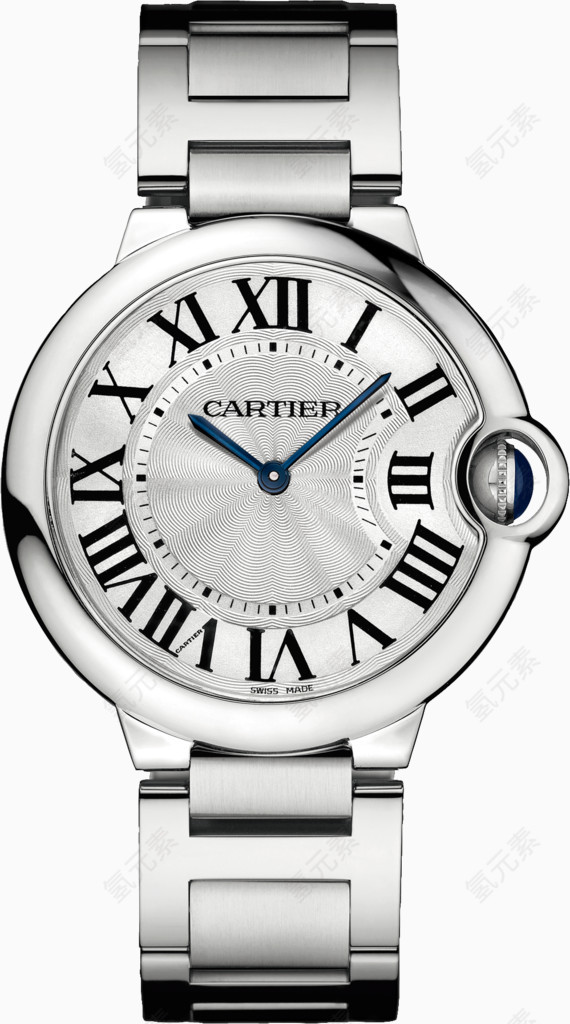 卡地亚时尚银色手表