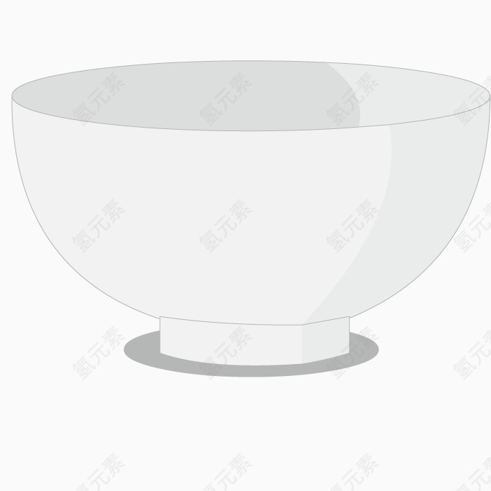 矢量容器瓷碗