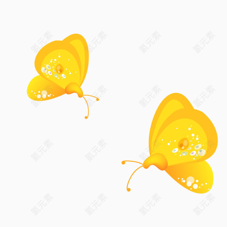 金黄色蝴蝶