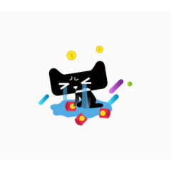 哭泣的卡通天猫LOGO