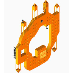 淘宝促销立体建筑模型