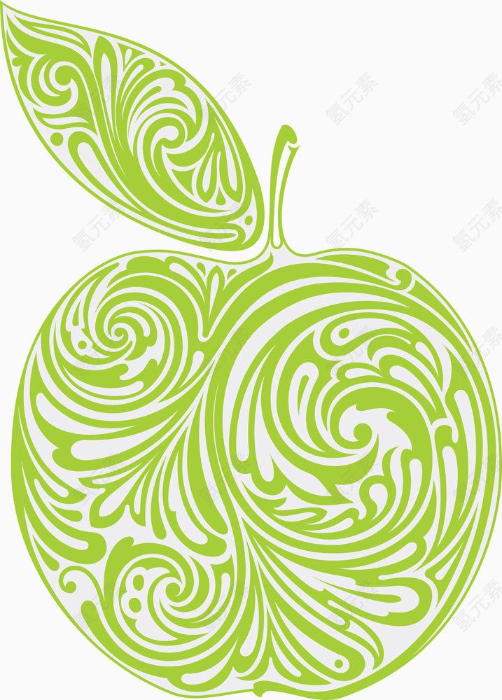 绿色苹果图标