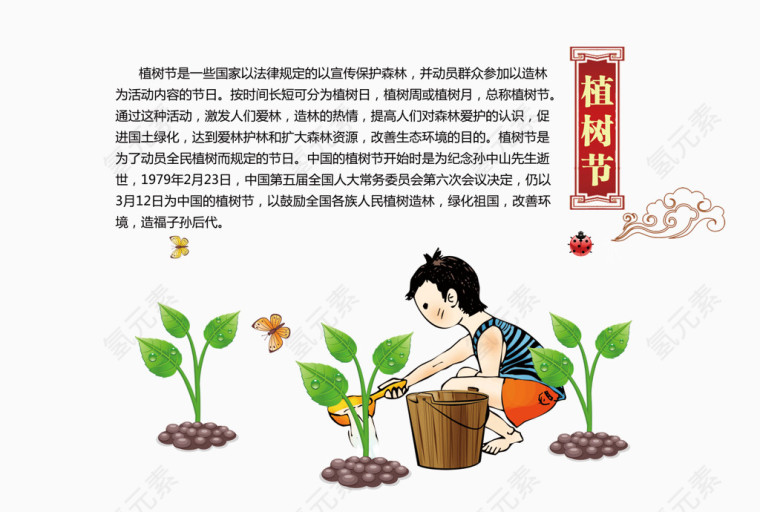 中国节日植树节